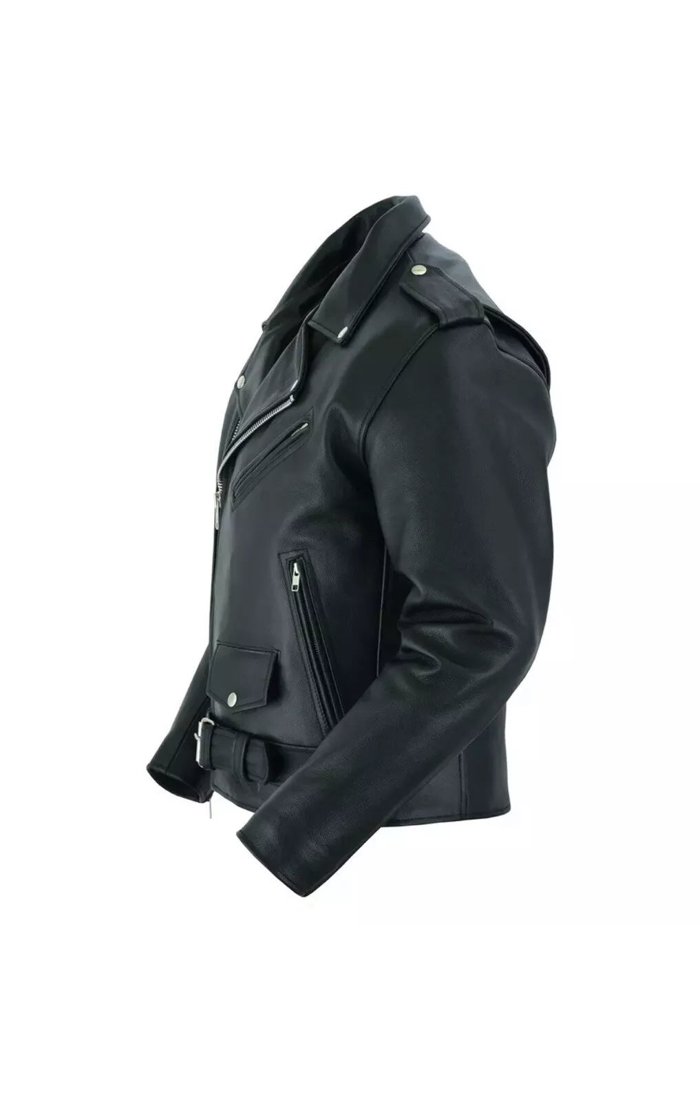 Men’s Biker Leather Jacket – Classic Motorcycle Style | Devil Jackets