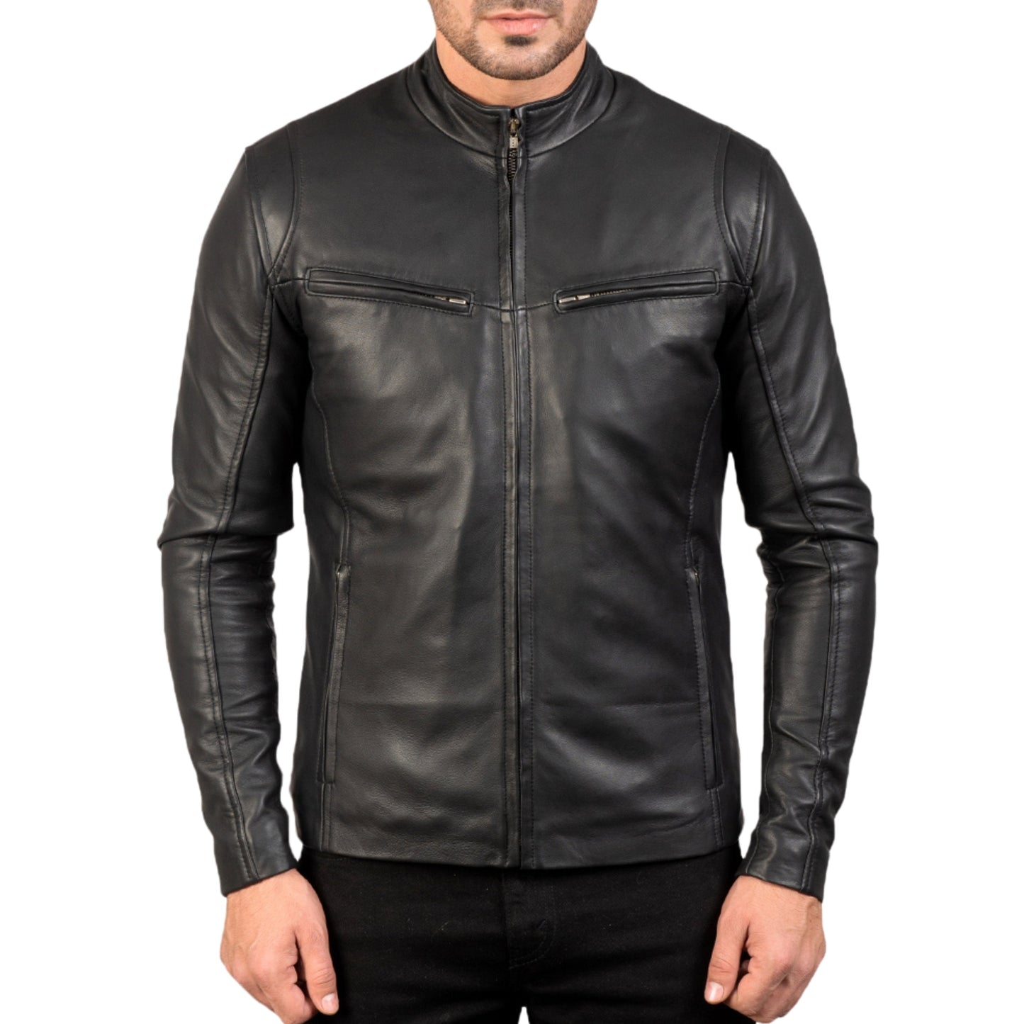 Iconic Black Leather Jacket – Premium Genuine Leather Biker Jacket