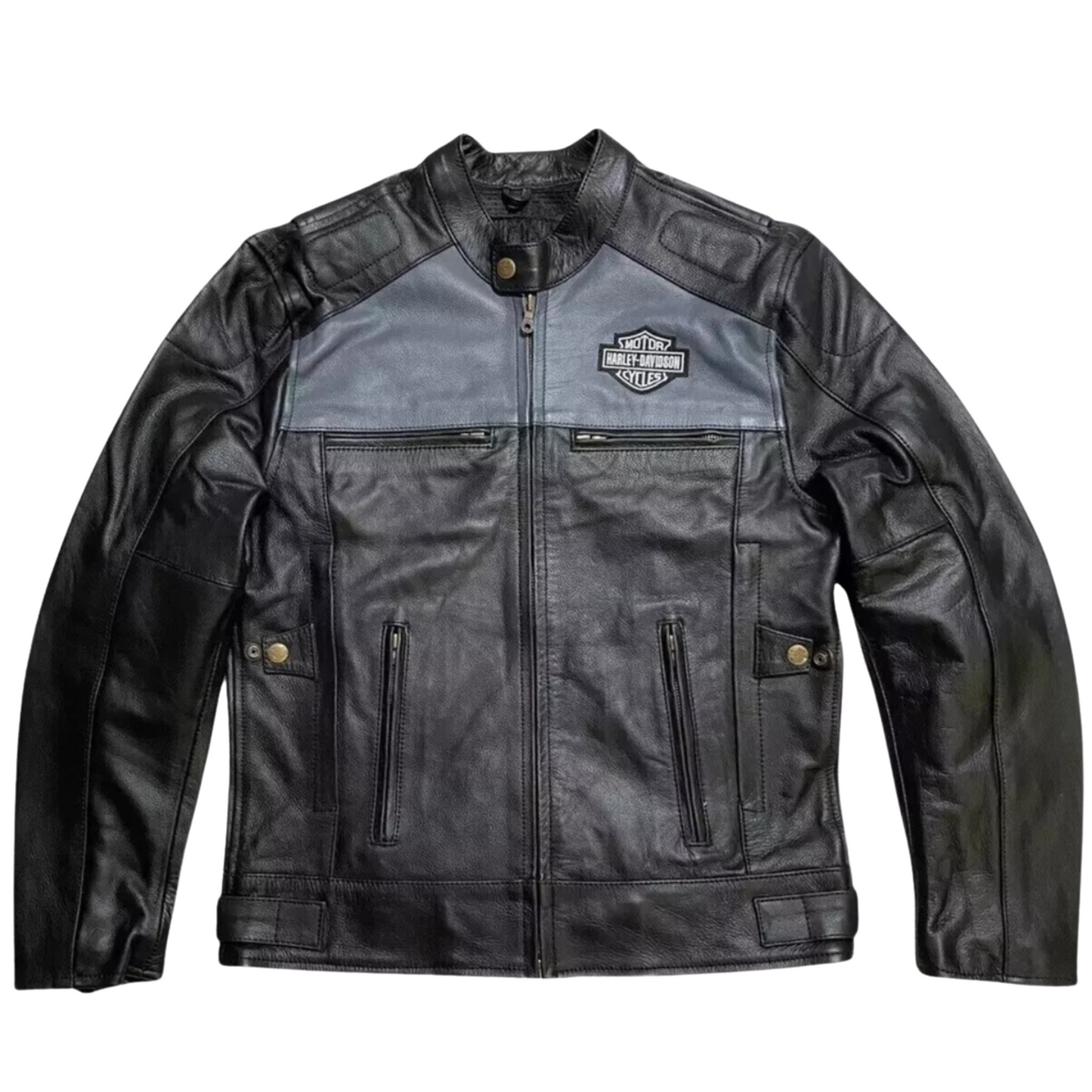 Harley Davidson Men’s Legendary Leather Jacket – Classic Black Motorcycle Riding Gear