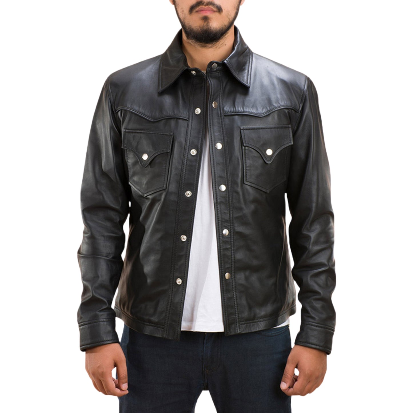 Men’s Black Trucker Jacket – Classic, Rugged & Stylish