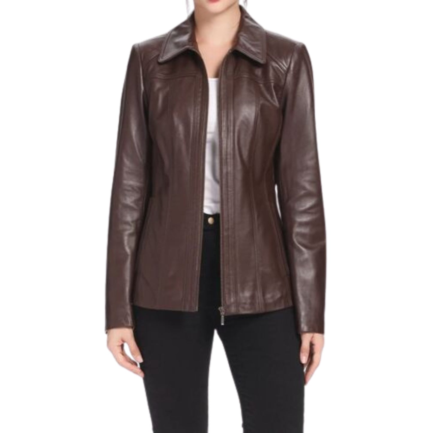 Women's Lambskin Leather Jacket – Stylish Genuine Leather