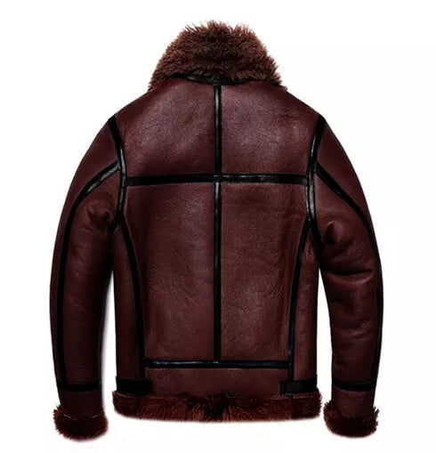 Men’s RAF Aviator Jacket – Shearling Leather Flight Jacket | Devil Jackets
