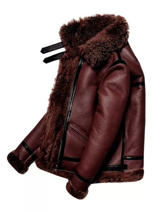 Men’s RAF Aviator Jacket – Shearling Leather Flight Jacket | Devil Jackets