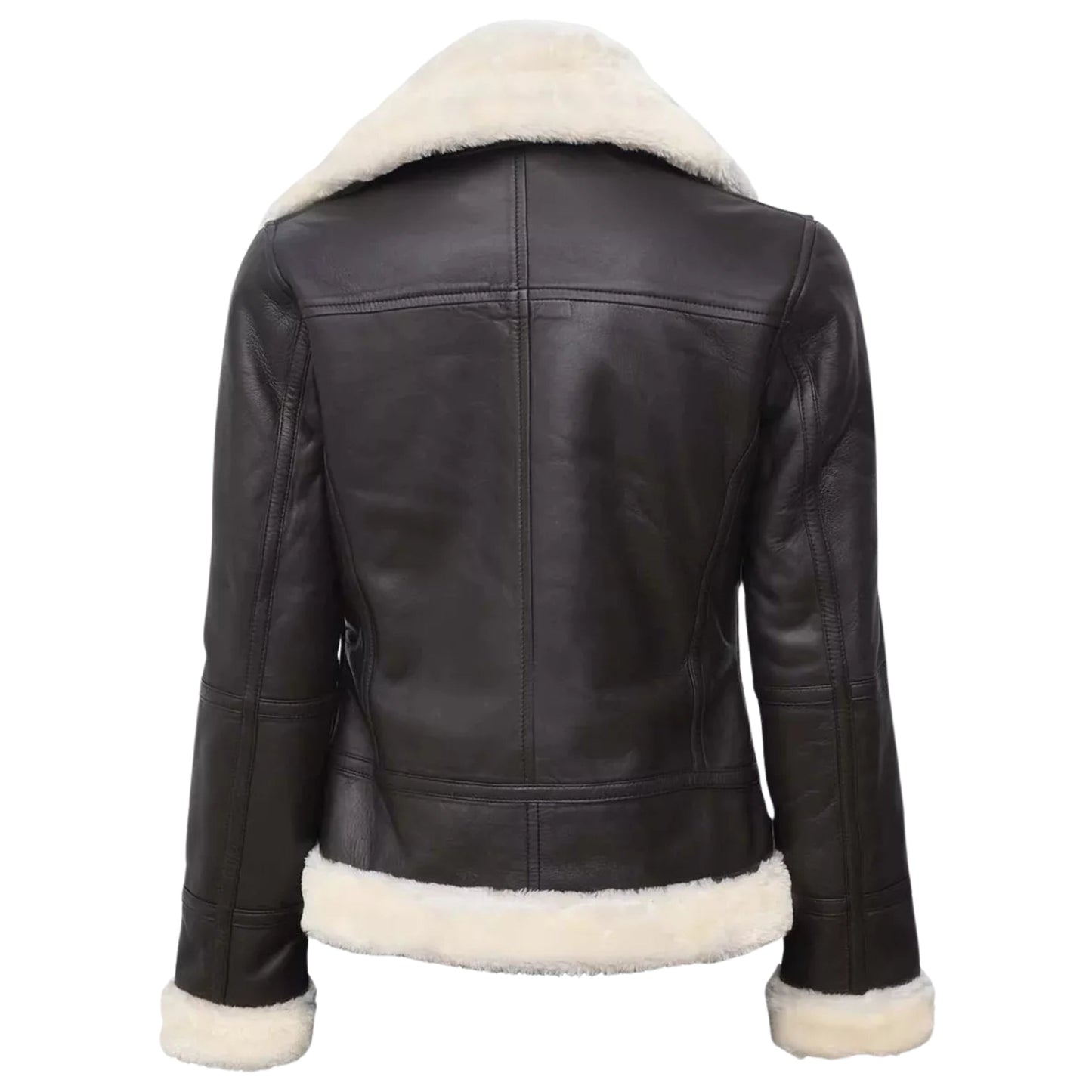 Ladies B3 Shearling Leather Jacket – Classic Aviator Style for Women