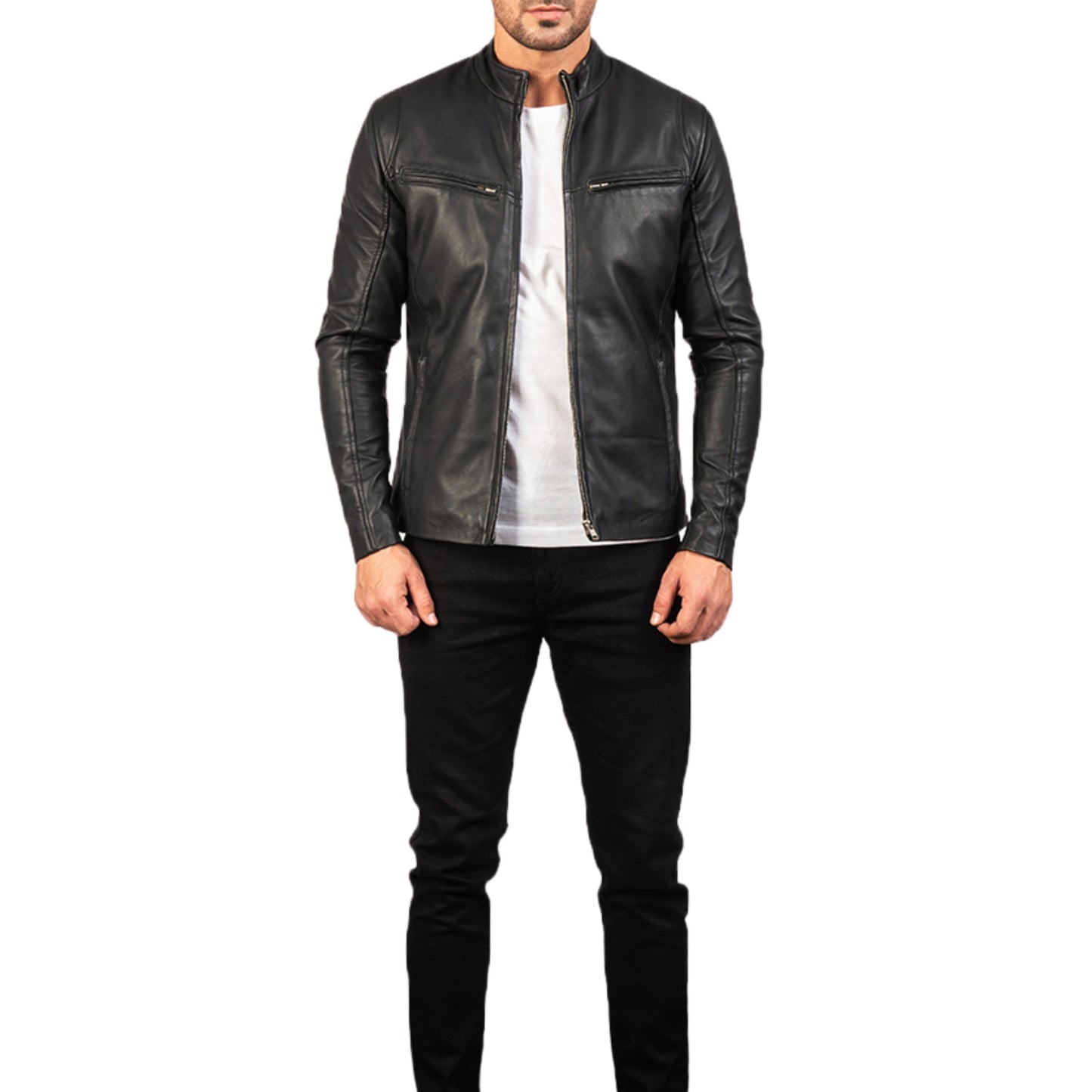 Iconic Black Leather Jacket – Premium Genuine Leather Biker Jacket