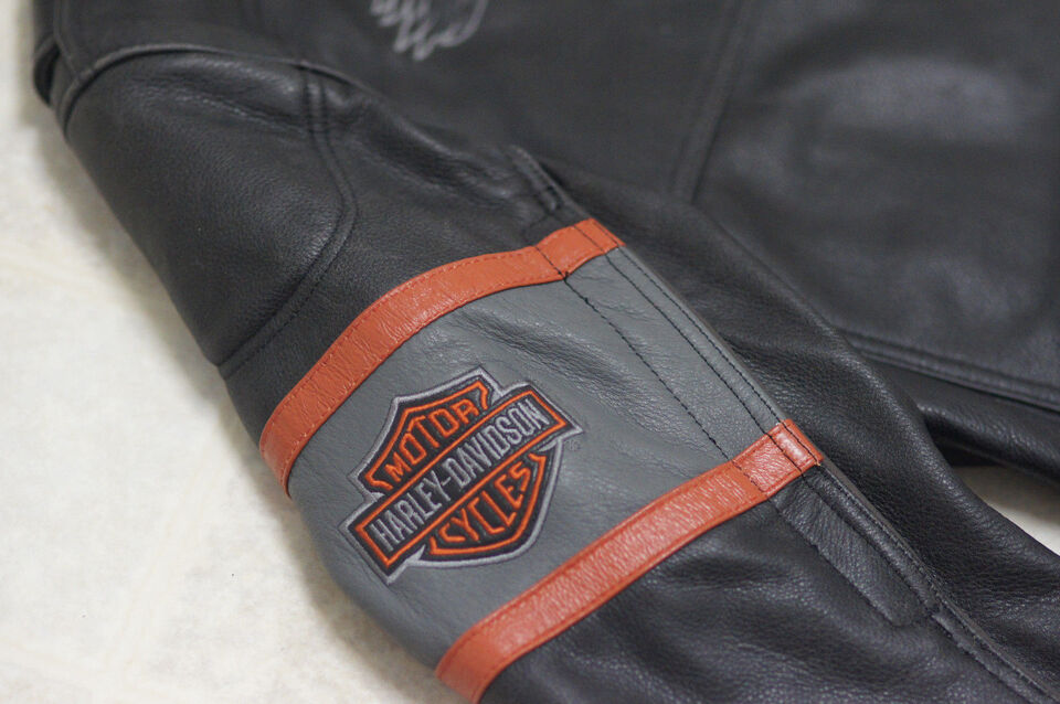 Harley Davidson HD1 Leather Jacket – Men’s Genuine Cowhide Motorcycle Riding Gear
