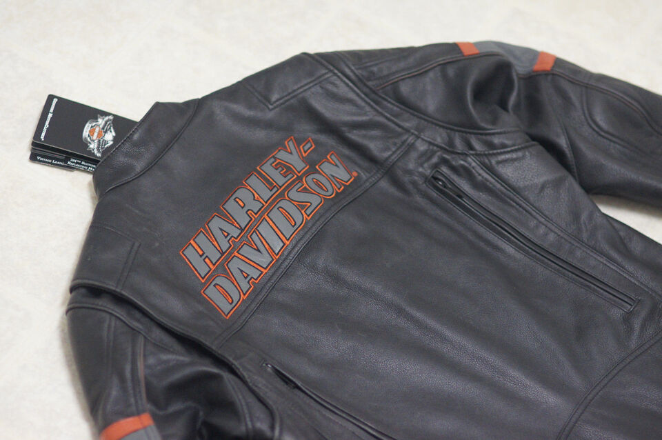 Harley Davidson HD1 Leather Jacket – Men’s Genuine Cowhide Motorcycle Riding Gear