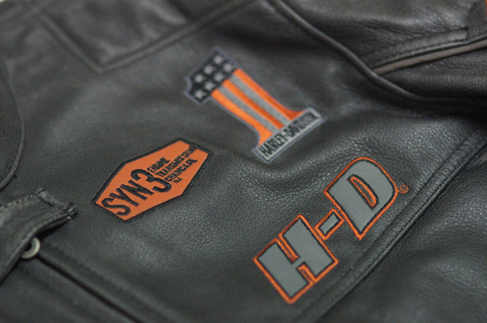 Harley Davidson HD1 Leather Jacket – Men’s Genuine Cowhide Motorcycle Riding Gear