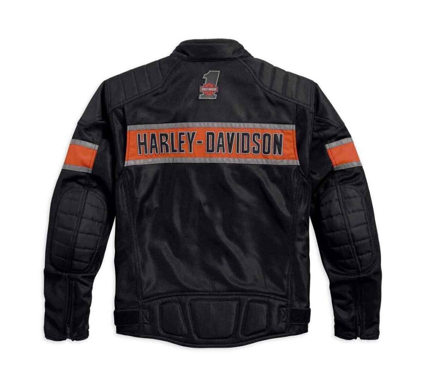Harley Davidson Men’s Mesh Riding Jacket – Lightweight Black Motorcycle Gear with Pockets