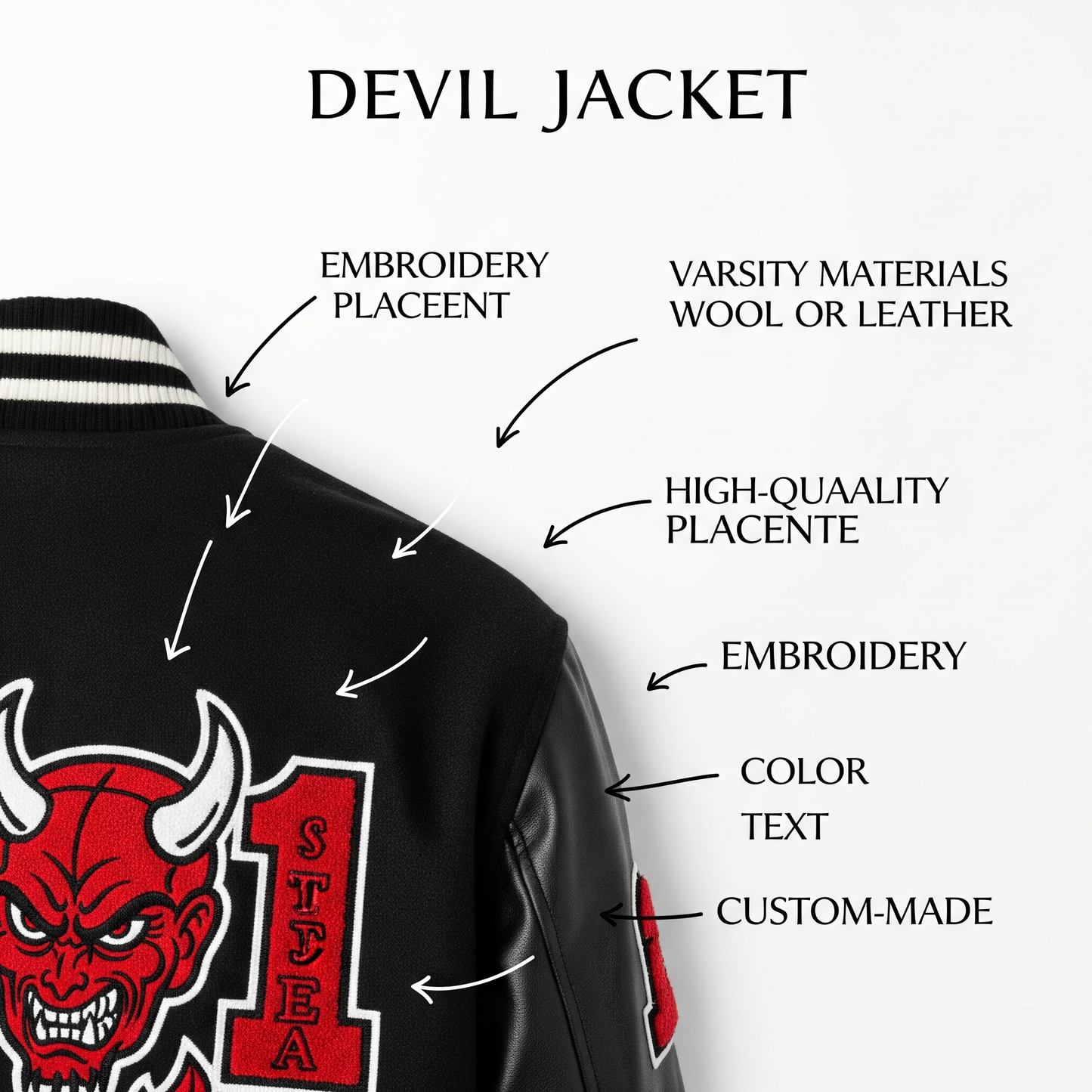 stom Varsity Jacket – Personalized Team & School Letterman by Devil Jackets