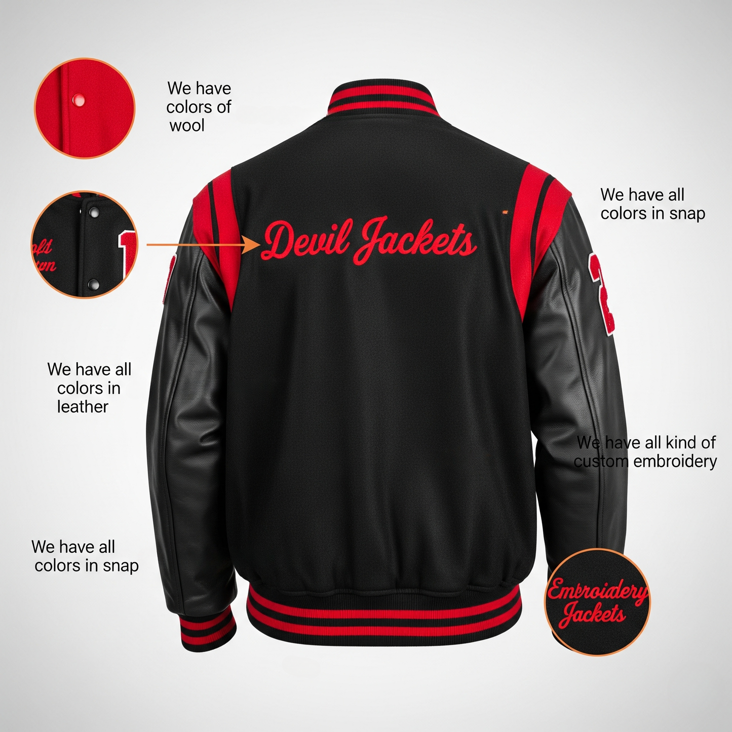 Custom Varsity Jacket – Personalized Letterman Style by Devil Jackets