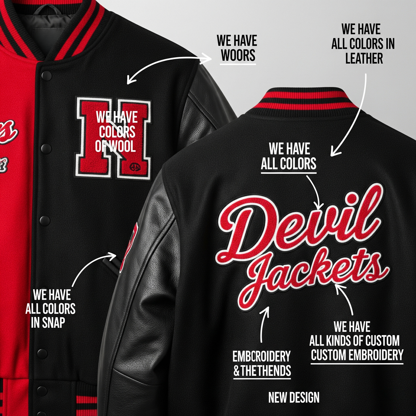 Custom Varsity Jacket – Fully Personalized Letterman Jacket by Devil Jackets