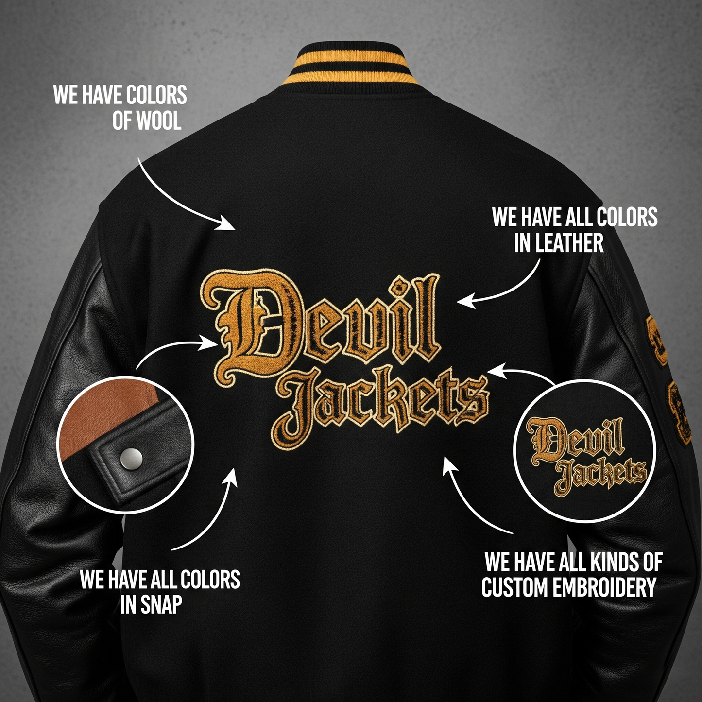Custom Varsity Jacket – Personalized Letterman Style for Teams & Individuals by Devil Jackets
