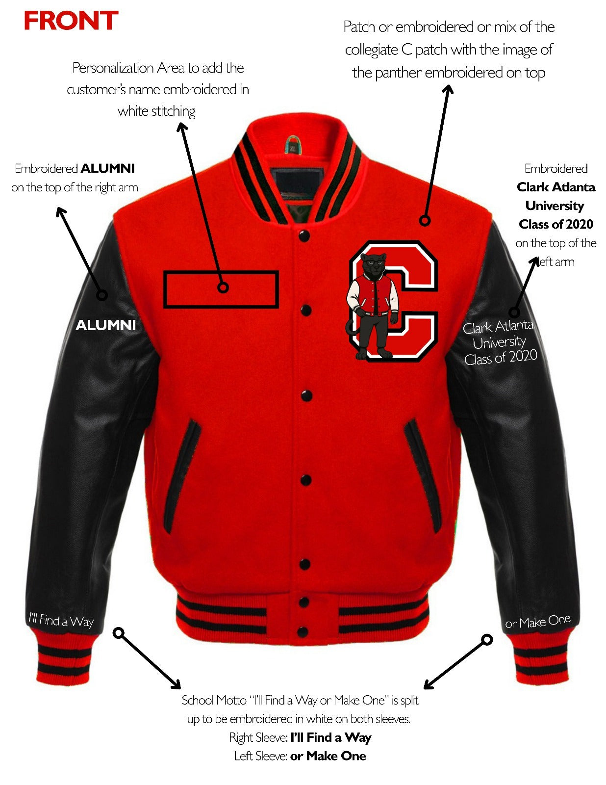 Atlanta Clark University 2020 Alumni Jacket