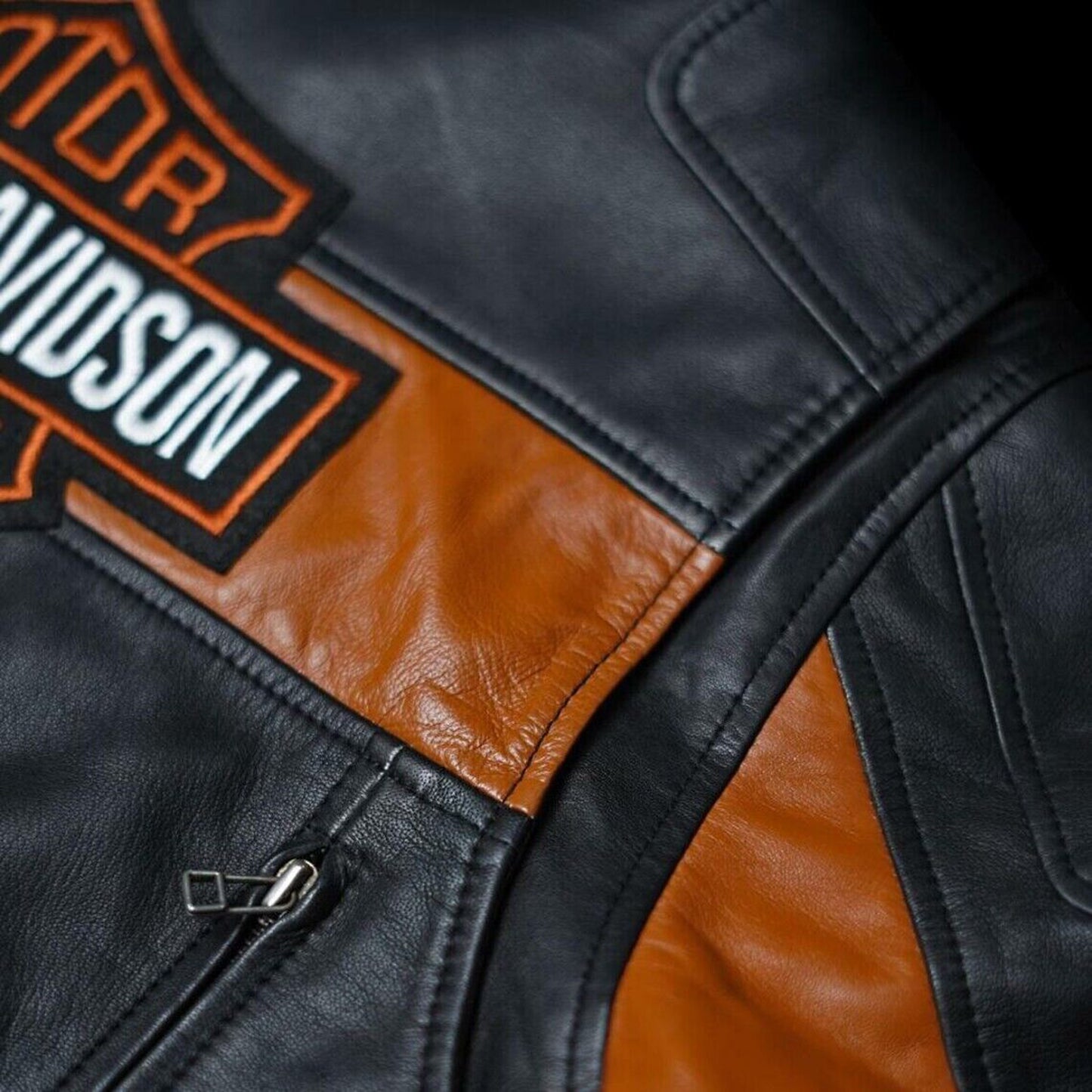 Men’s Leather Biker Jacket – Classic Motorcycle Style by Devil Jackets