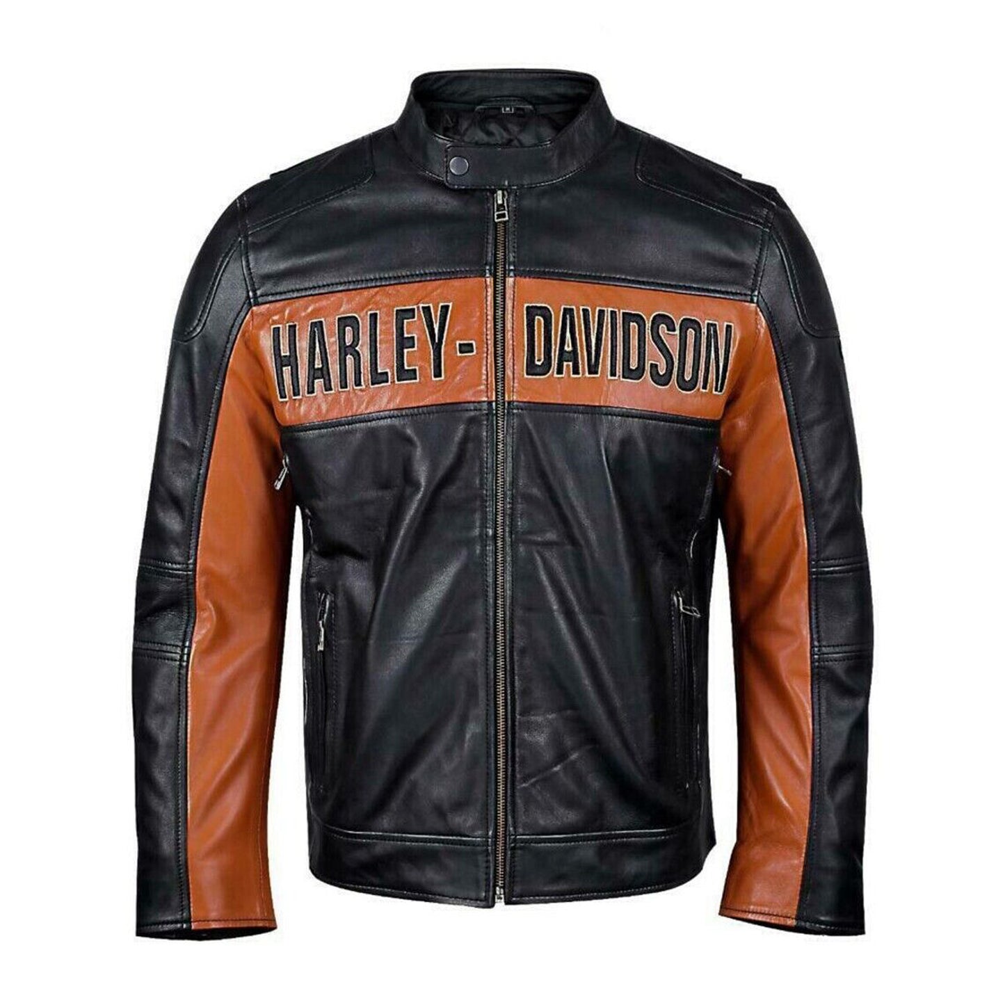 Men’s Leather Biker Jacket – Classic Motorcycle Style by Devil Jackets