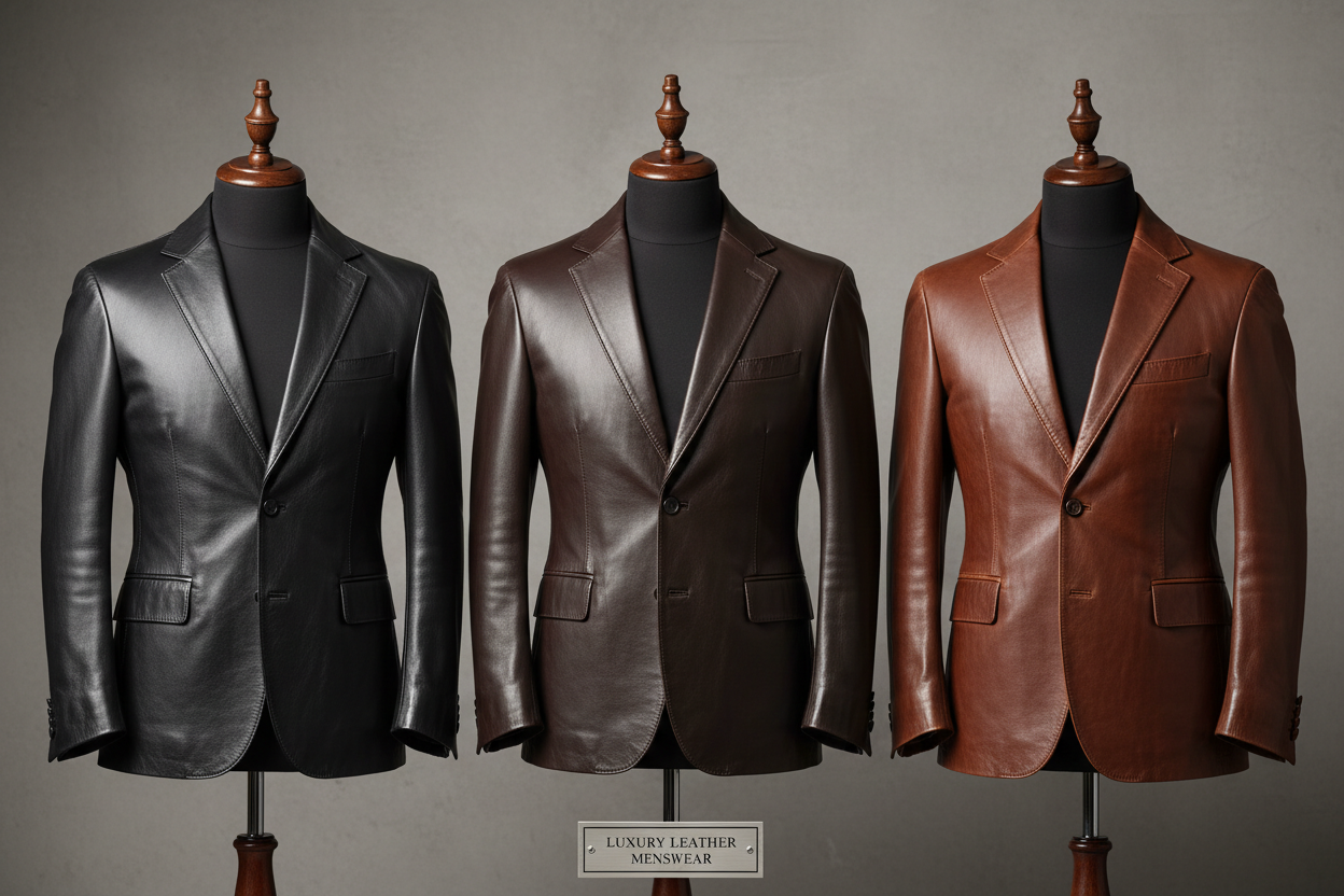 MEN’S HOODED LEATHER JACKETS