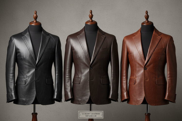 MEN’S HOODED LEATHER JACKETS