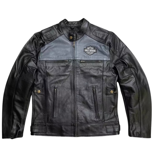 Harley Davidson Men’s Legendary Leather Jacket – Classic Black Motorcycle Riding Gear