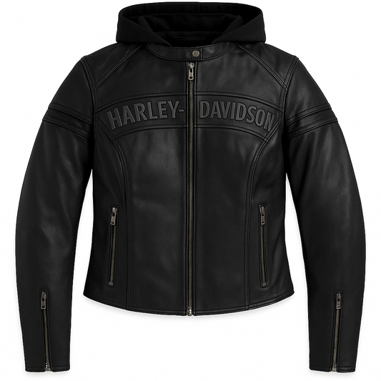 Harley-Davidson Women’s Miss Enthusiast Leather Jacket – Feminine Biker Style by Devil Jackets
