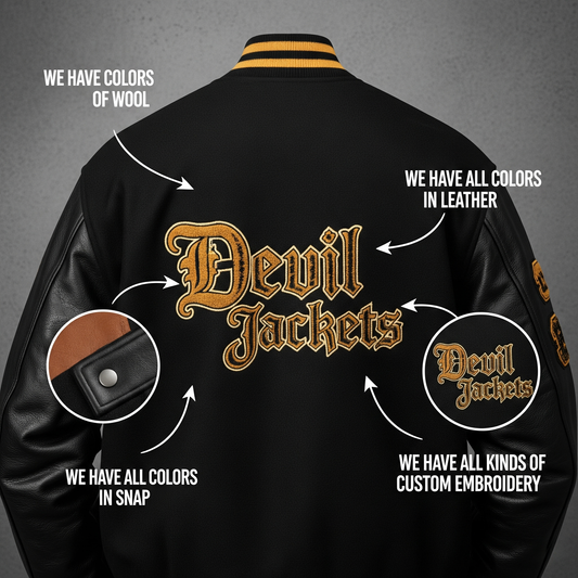 Custom Varsity Jacket – Personalized Letterman Style for Teams & Individuals by Devil Jackets